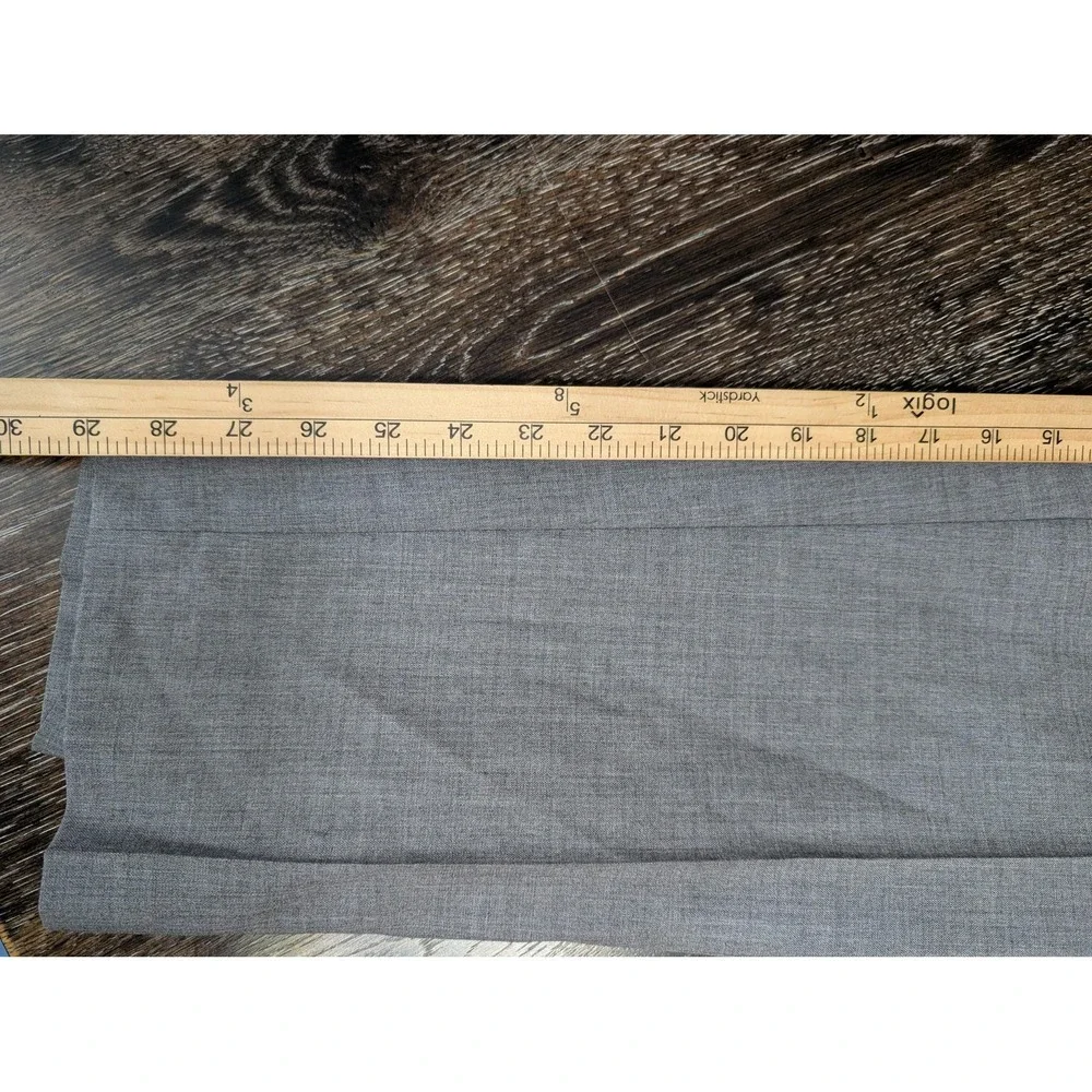 Lands' End Dress Pants Mens 42 Gray Traditional Fit Wool Lined Slacks Business‎